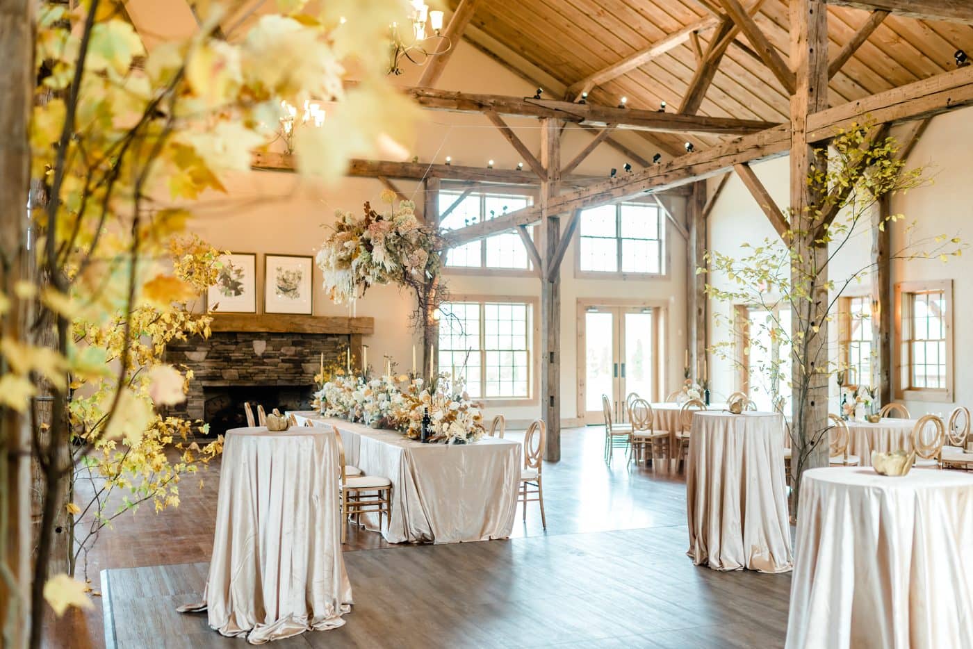 Wedding ceremony arrangement by Golden Thistle Design
